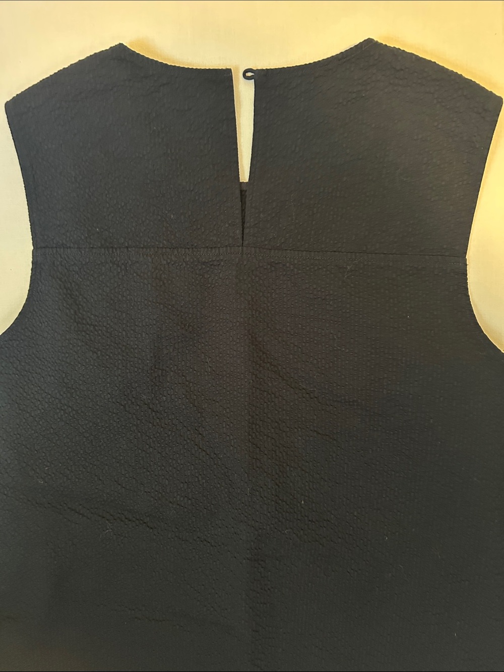 COS Navy Textured Sleeveless Shell Top - Picture 8 of 8